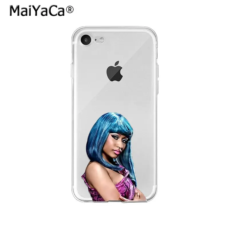 MaiYaCa Рэппер Nicki Minaj мягкий чехол для телефона из ТПУ для iPhone X XS MAX 6 6S 7 7plus 8 8Plus 5 5S XR