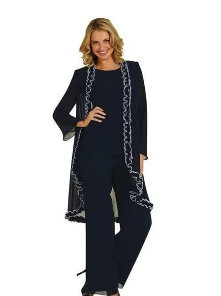 Платья для матери невесты размера плюс костюмы с курткой женское вечернее платье