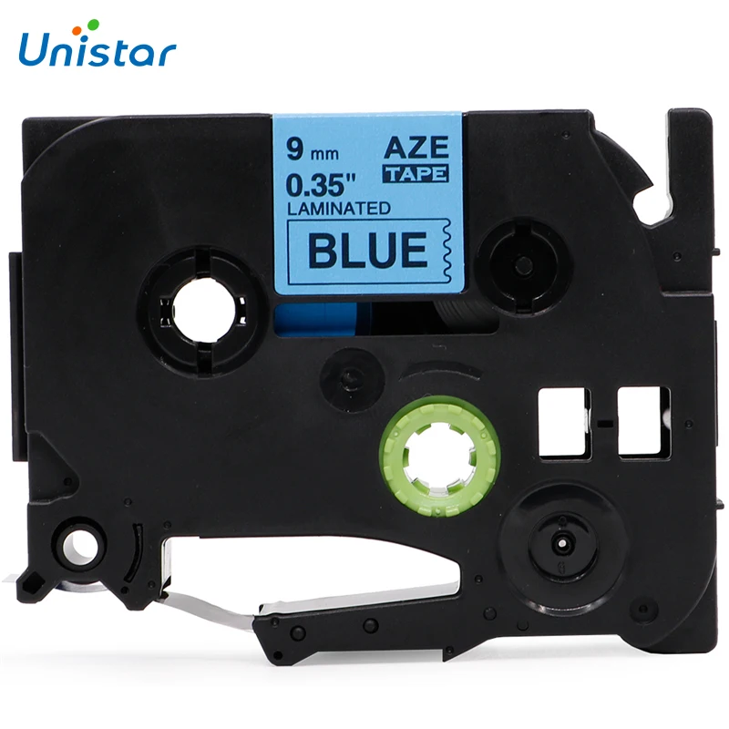 Совместимая лента для этикеток UNISTAR 2 шт. принтера Brother 9 мм флейта Tze521 Tz521 флейты с
