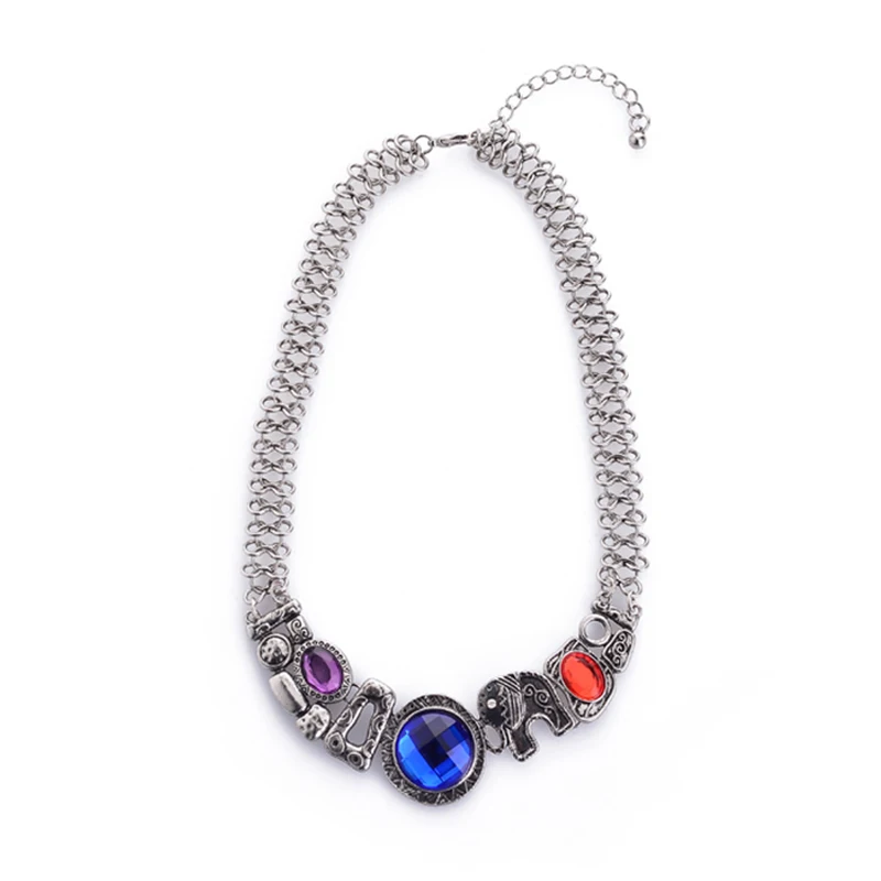 Женское Ожерелье чокер с подвеской в виде слона|chokers necklaces for women|chunky necklacestatement choker
