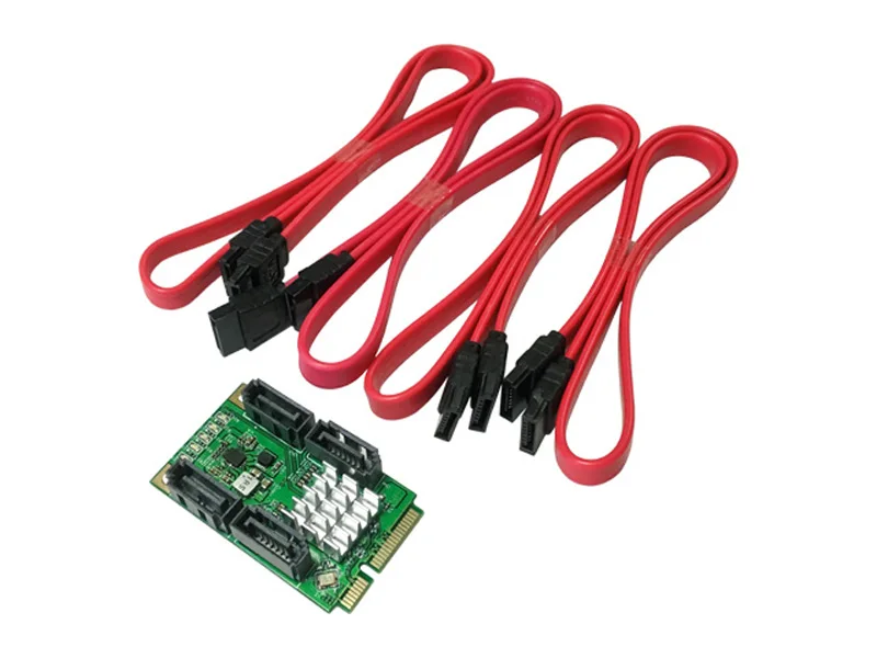SATA мини-карта PCI-Express на 4 порта SATA3.0 6 ГБ/сек. контроллер карта адаптер | Компьютеры