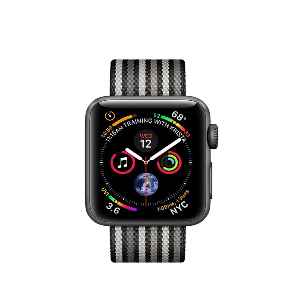 Тканый нейлоновый ремешок для наручных часов Apple Watch 4 44 мм 40 42 38 iwatch версия 4/3/2/1