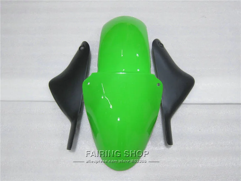 Высокое качество Пластик обтекатель комплект для Kawasaki ZX6R 1998 1999 98 99 Зеленый Черный