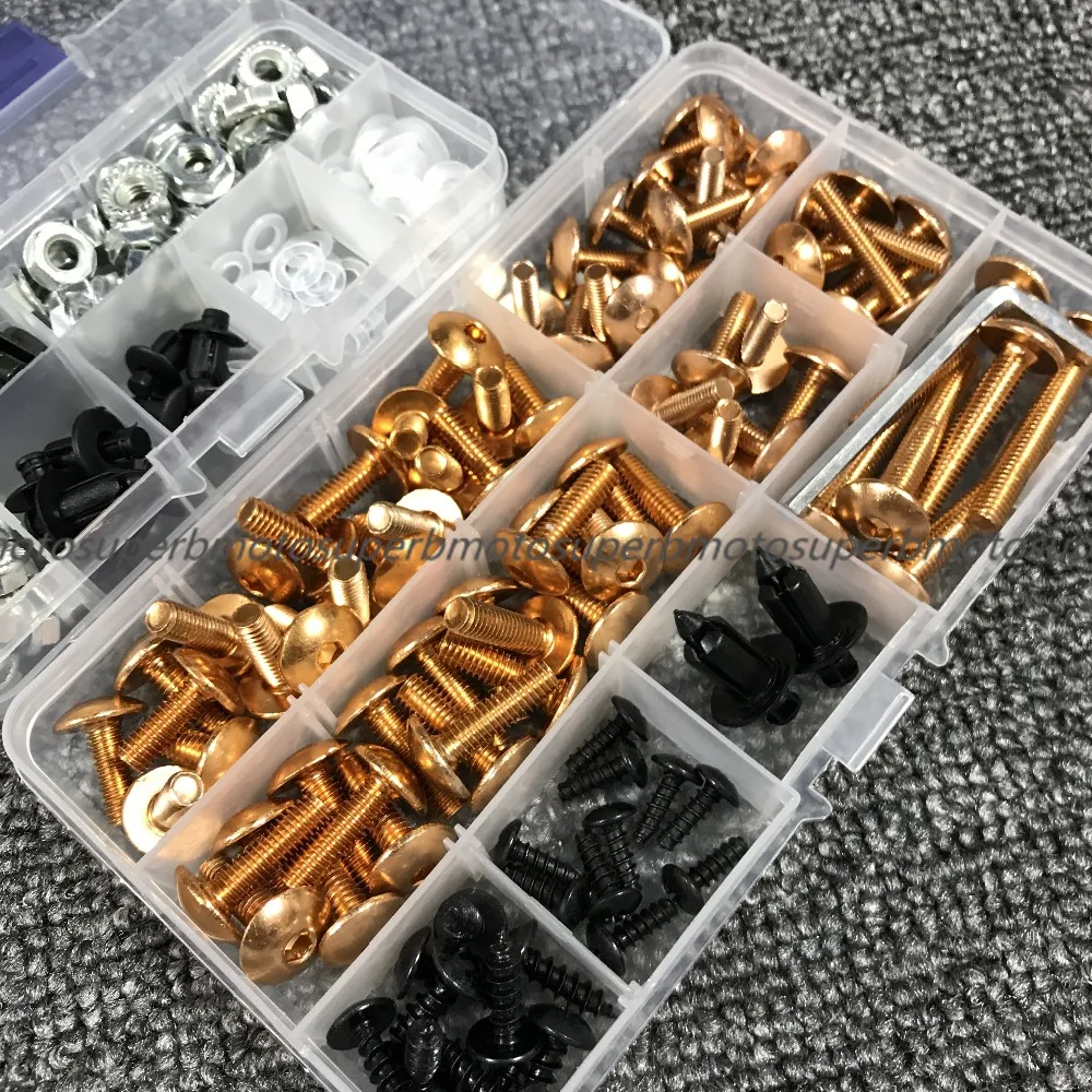 Для Yamaha YZF R125 R15 R25 R1 R3 R6 TMAX530 tmax500 XMAX300 Комплект болтов обтекателя крепежные зажимы