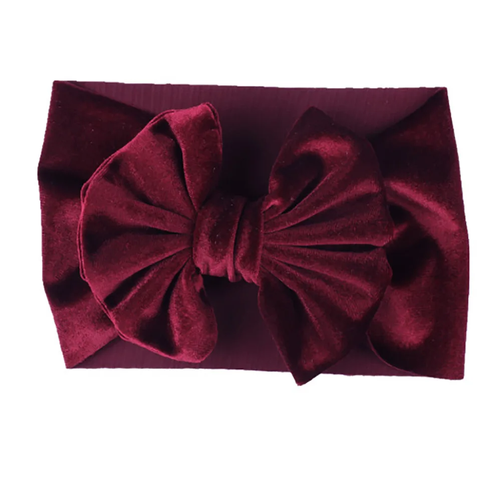 

1 PC Kid Cute Hairband Headband Ribbon Bow Hair Band Gold velvet Headwear Hair Accessories Little Gift Party Dropship Hot Sale