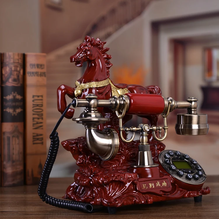 Европейский стиль ретро Модный античный домашний телефон подлинное Специальное