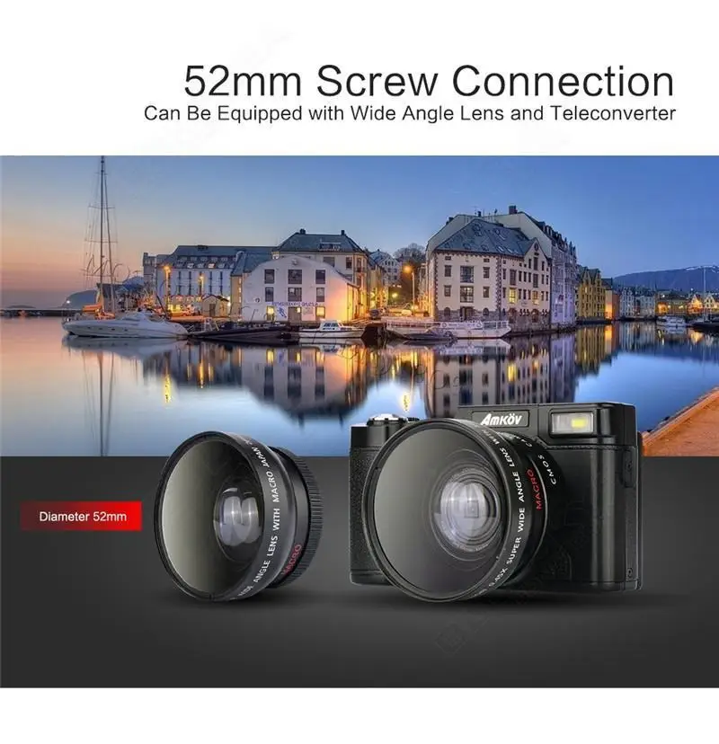 Цифровая зеркальная видеокамера amрассчитана на 3 0 дюйма CMOS TFT LCD 1080P HD 24 МП