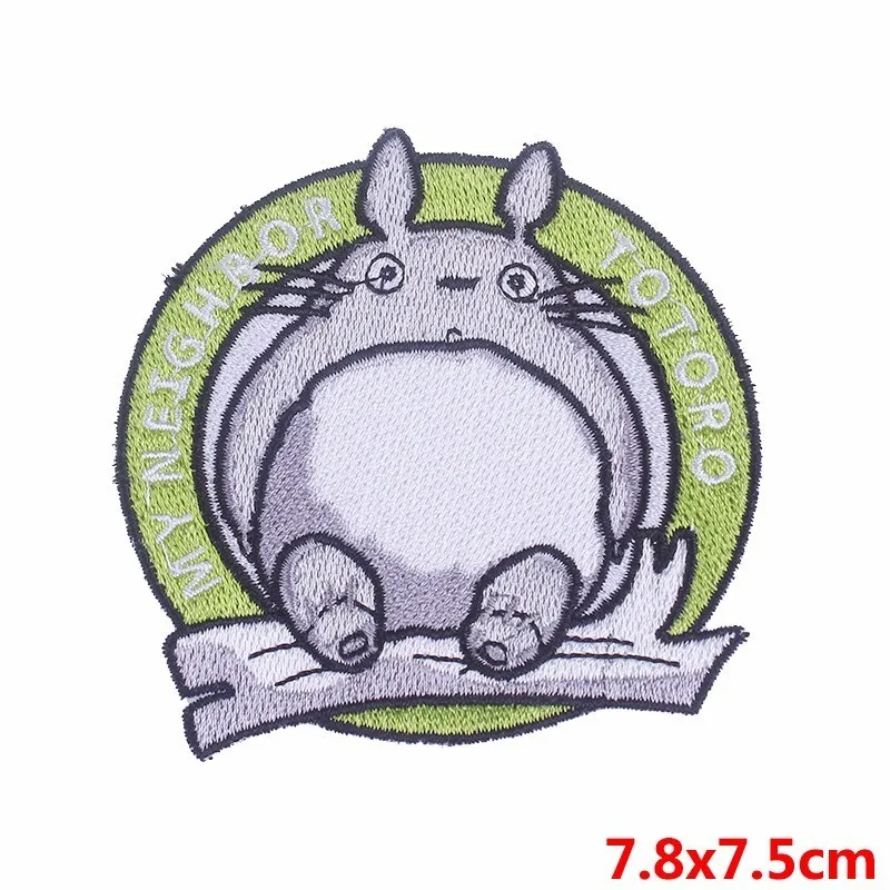 Blue Pulaqi Tonari No Totoro нашивки на руку значок декор для сумки одежда джинсы Пришивные железные наклейки Шляпа кошка животное патч DIY H - Цвет: Blue