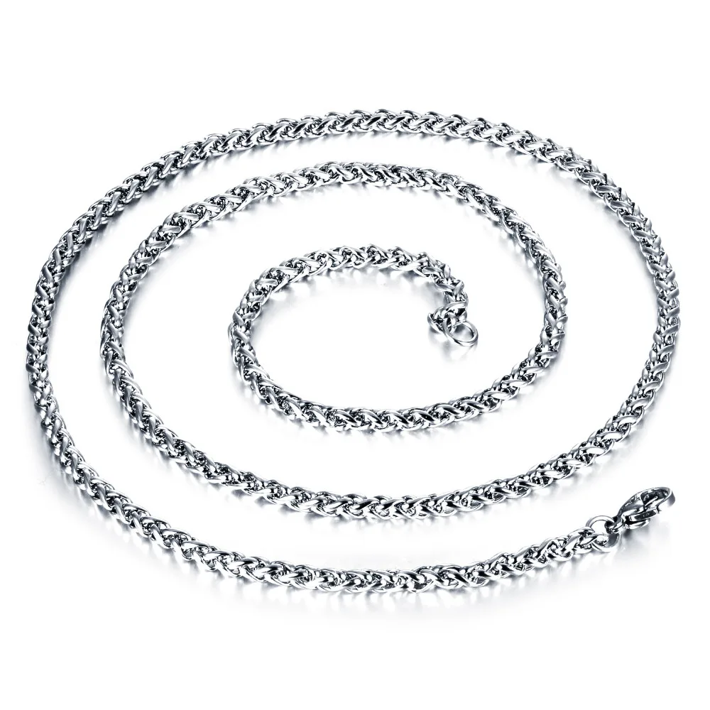 Ouriner Man Link Chain Necklaces Classical Stainless Full Steel Men's Jewelry Gift Multiple Choices All Match GL324 | Украшения и