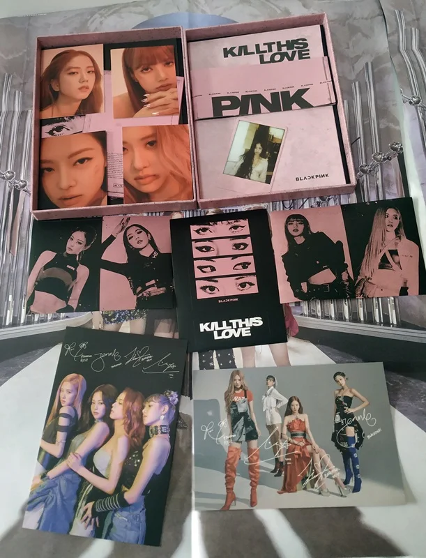 Подписанный BLACKPINK С Автографом Мини 2-й альбом KILL THIS LOVE+ подписанный плакат 042019