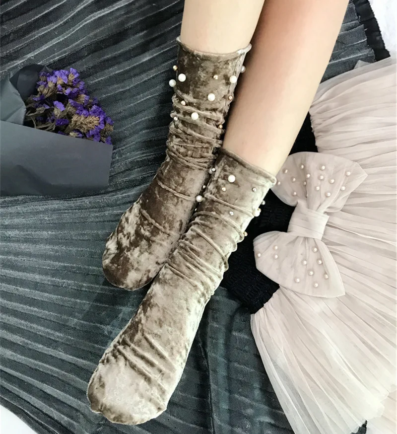 2018 рождественские носки новогодние блестящие праздничные модные женские