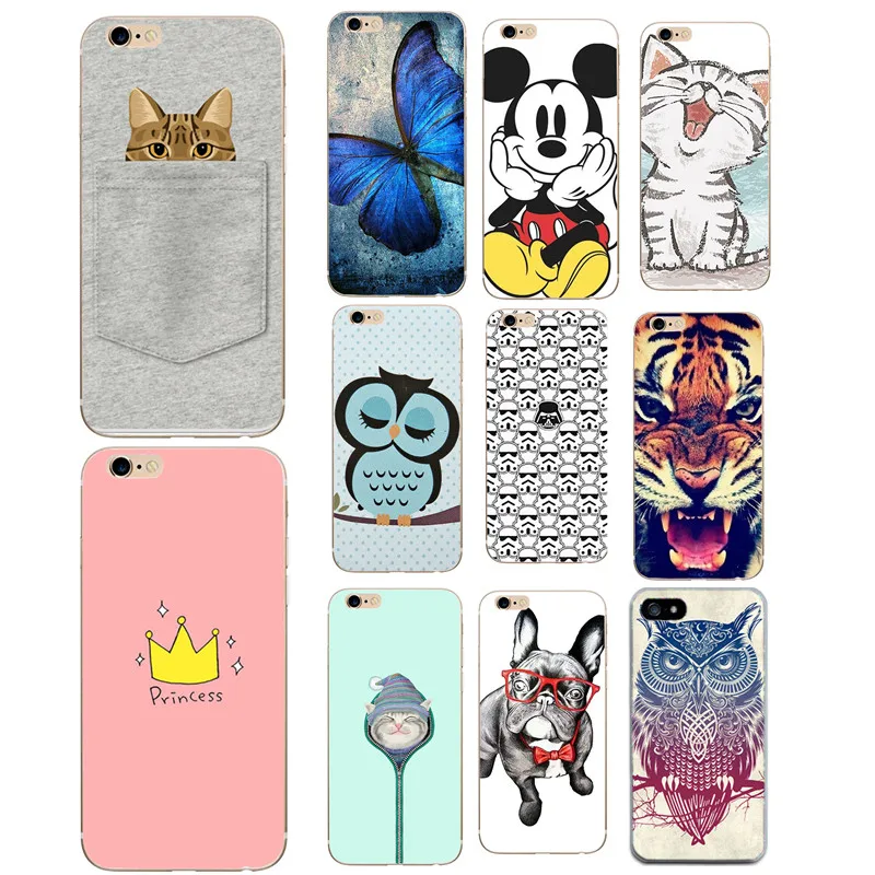 Phone Case For iPhone 7 8 Plus Cover Cat Panda Animal Cases Silicon Soft Protective 6 6S 5 5S SE X XS Capa |