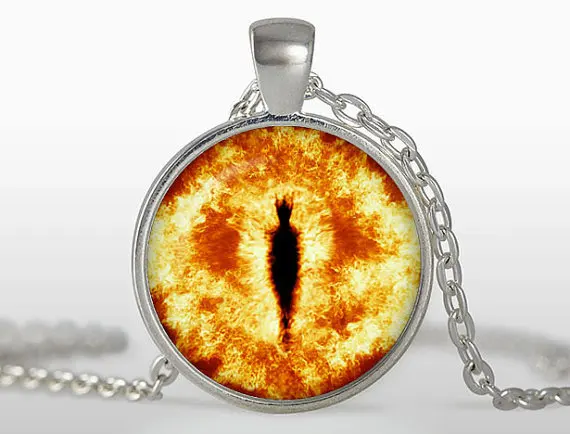 Новое модное ожерелье Sauron с изображением сглаза фото ювелирные изделия Круглый