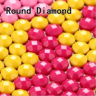 Round diamond Алмазная живопись на заказ! Сделайте свою собственную алмазную картинку на заказ! Женские туфли-лодочки! Стразы с вышивкой. L110 - Цвет: Round diamond