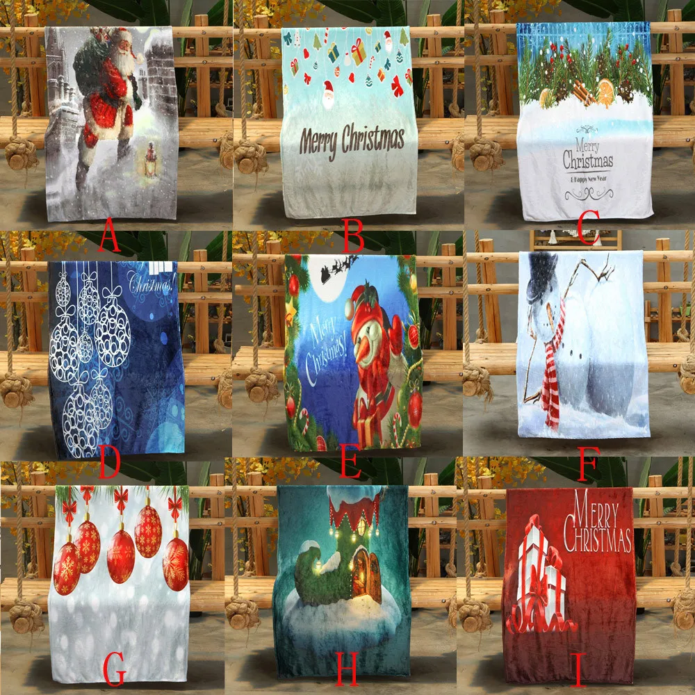 Christmas Blanket Flannel Fabric Sofa Bed 70X100CM Home Garden Decorative Supplies Tool | Дом и сад