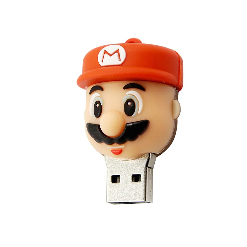 Мультяшный флеш накопитель Super Mario U disk 64 Гб Забавный Usb 32 16 карта памяти 8 ГБ 4
