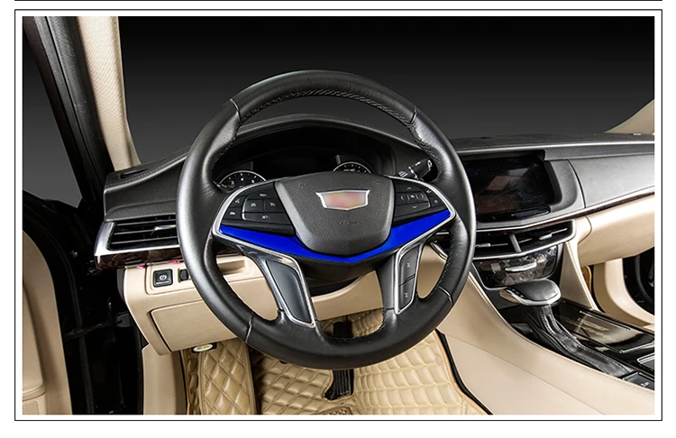 Нержавеющая сталь руль Украшенные Moudlings рамка для Cadillac CT6 XT5 AAA440