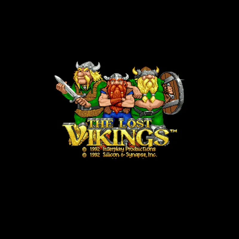 Lost Vikings 16 бит большой серый карточная игра для NTSC игры Прямая доставка |
