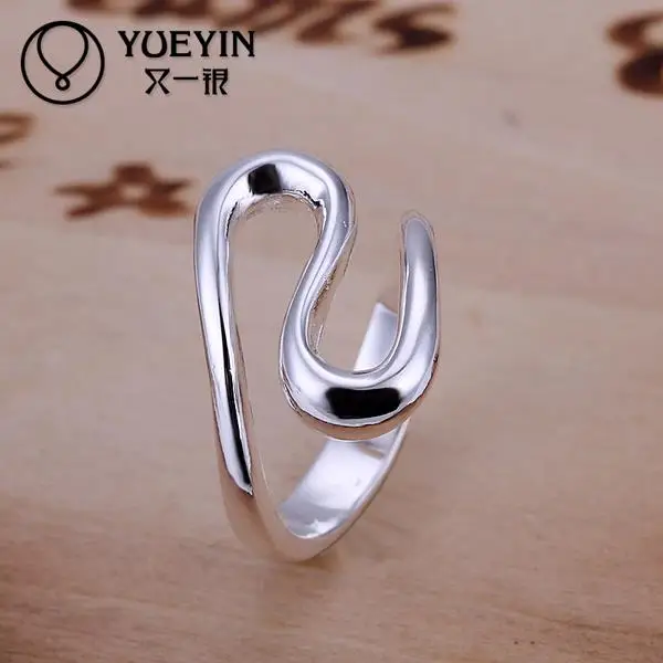 Оптовая продажа посеребренные обручальные кольца для женщин Свадебные