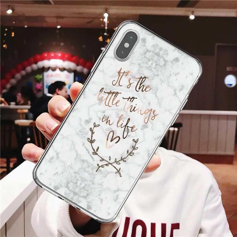 Роскошный гранитный мраморный чехол для телефона iPhone X XS Max XR мягкий из ТПУ 7 8 6 6s Plus