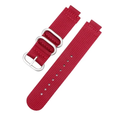 red silver buckle Холст нейлоновый ремешок для наручных часов Garmin forerunner 735XT/220/230/235/620/630 ремешок для наручных часов, нейлоновый ремешок для наручных часов Garmin forerunner ремешок Ремни - Цвет: red silver buckle