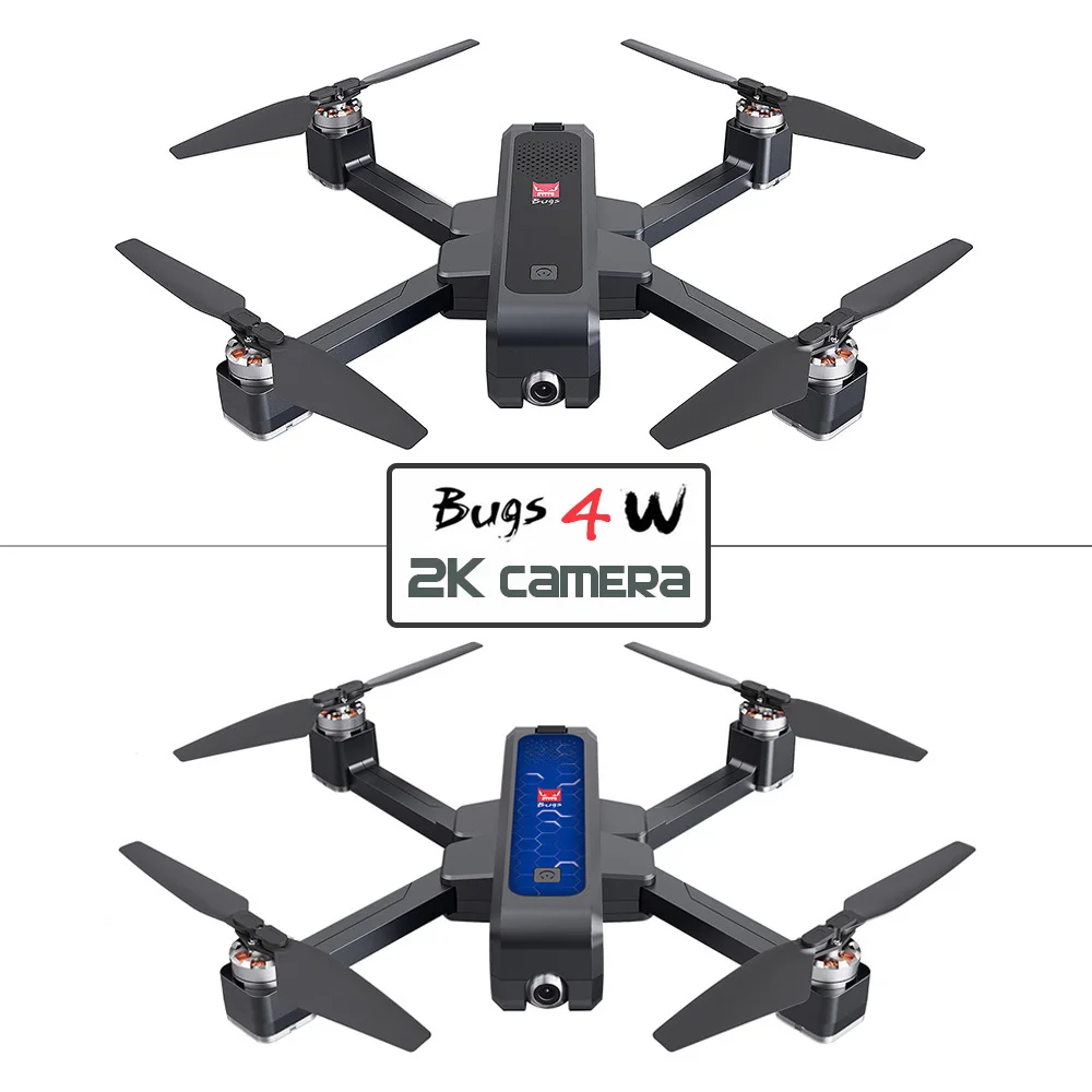 Бесщеточный складной Радиоуправляемый Дрон Mjx Bugs 4w B4w с Gps 5g Wi Fi Fpv камерой 2k анти