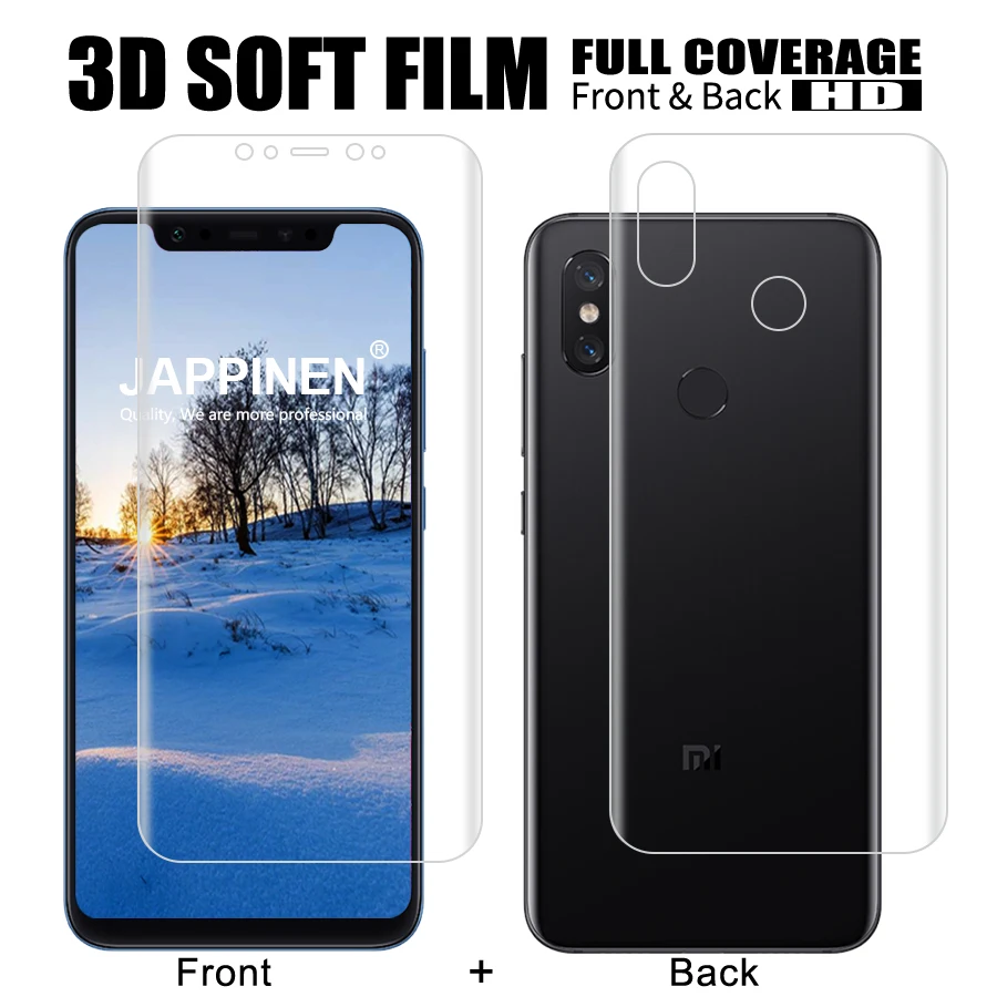 Jappinen передняя + задняя/комплект пленка из мягкого ТПУ 3D полное покрытие протектор