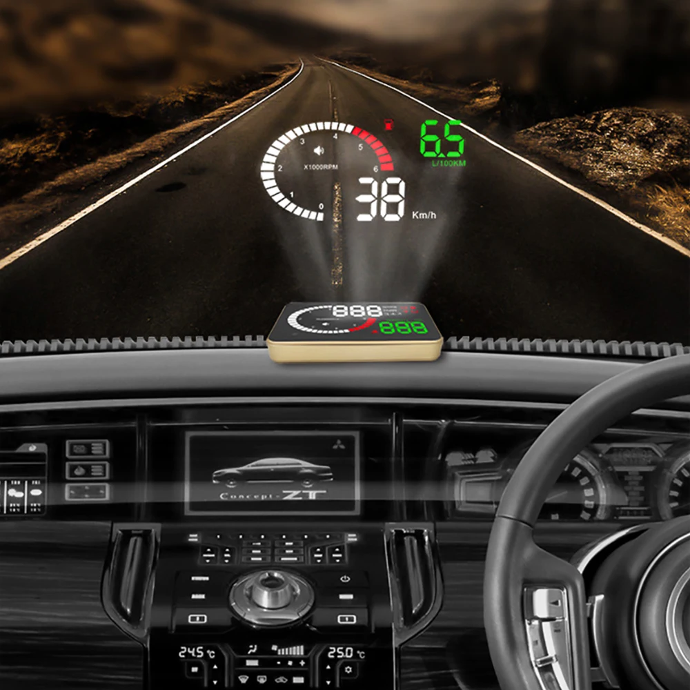 AOSHIKE X6 3 5 автомобильный Hud Дисплей измеритель скорости OBD2 превышение напряжение