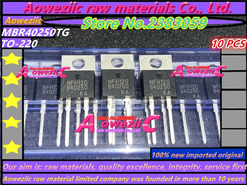 Aoweziic 100% новый импортный оригинальный MBR40250TG B40250TG TO 220 транзистор Шоттки 40 А 250
