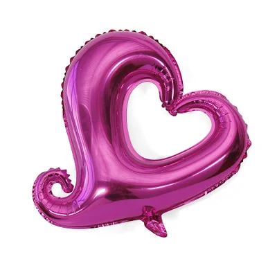 Free Shipping New 50pcs / lot18 inch hook heart aluminum balloon birthday party decoration toys children wholesale |