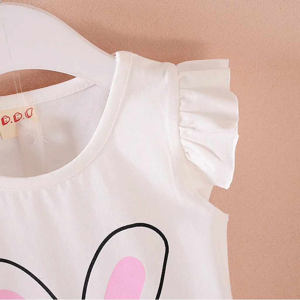 Футболка с бантом и принтом кролика + шорты в горошек комплект из двух предметов