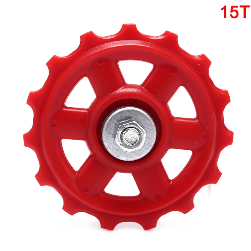 15T 1 шт. 13 т 15 т сверхлегкий MTB пластик велосипед Подшипник Jockey колеса Задний переключатель Шкивы Открытый велосипед запчасти - Цвет: 15T
