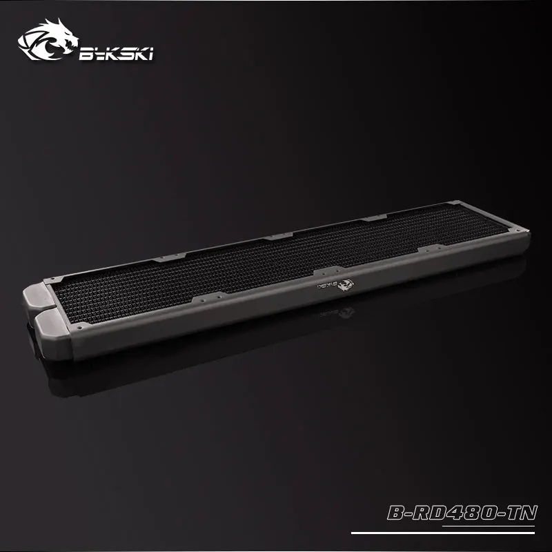 

BYKSKI 28mm Thick Copper 480mm Single Row of Radiator Computer Water Cooling Liquid Heat Exchanger use for 12cm Fans