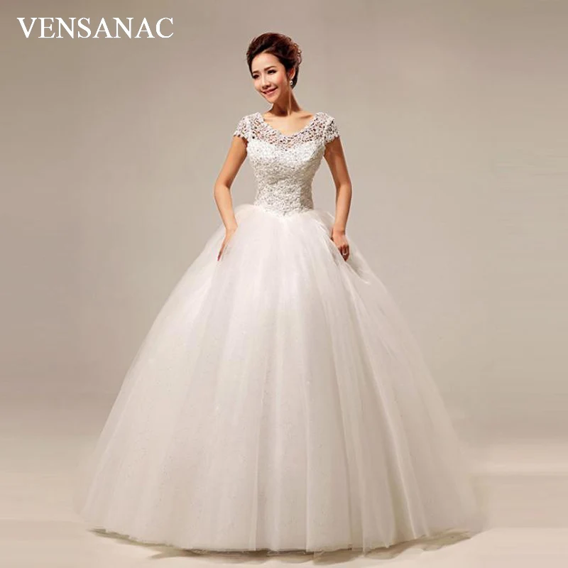 Женское бальное платье VENSANAC с круглым вырезом блестками и коротким