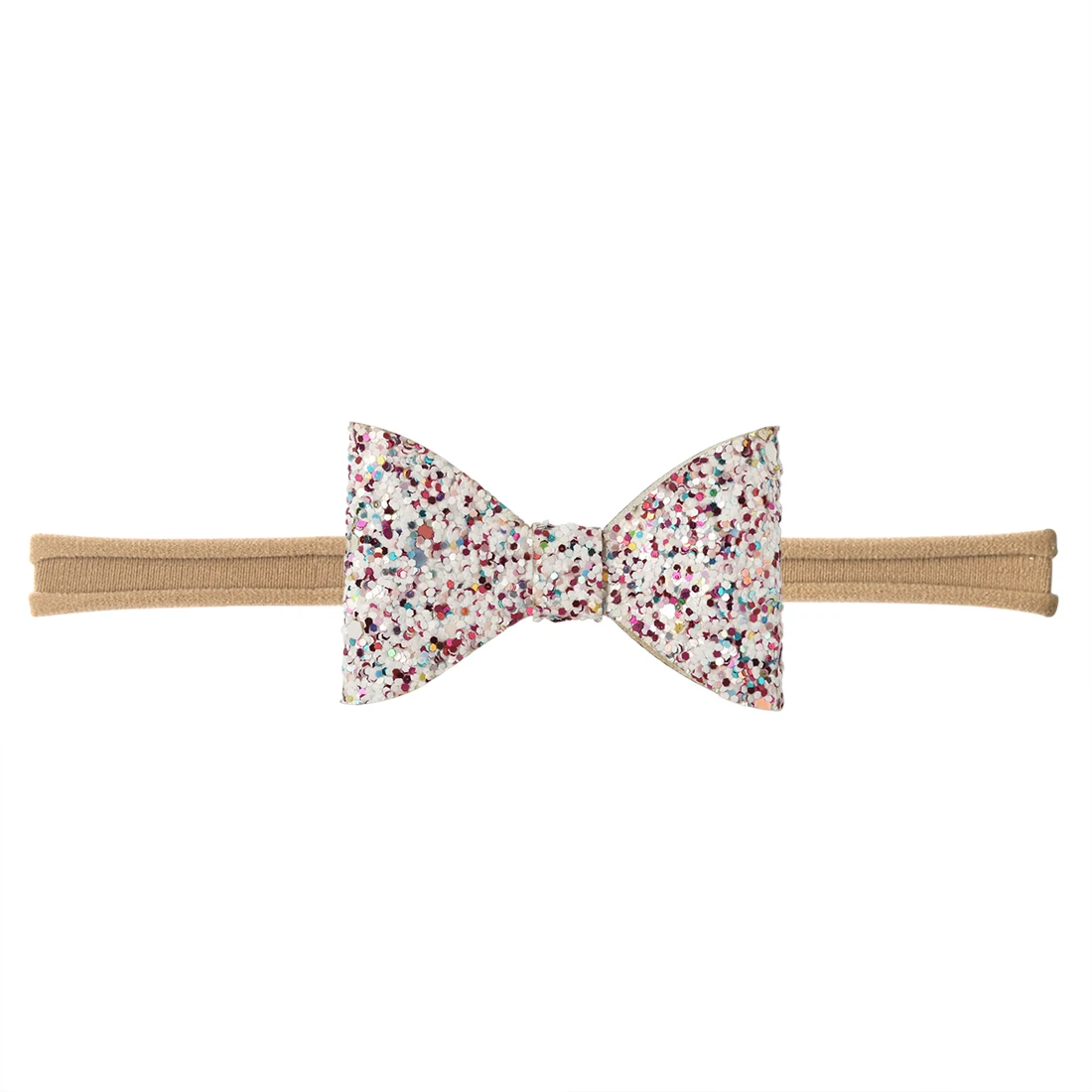 17pcs/lot Glitter Bows with Nylon Band Children Stretchy Headband Elastic Hair Bands Headwear | Детская одежда и обувь