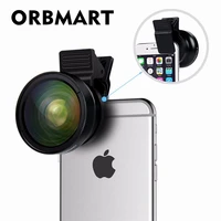 orbmart universal clip professional hd camera lens kit 0 45x super wide angle lens 12 5x super macro lens mobile phone lense