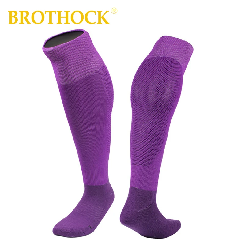 Brothock футбольные носки для мужчин Открытый Бег Чистый Спорт длинные гольфы на