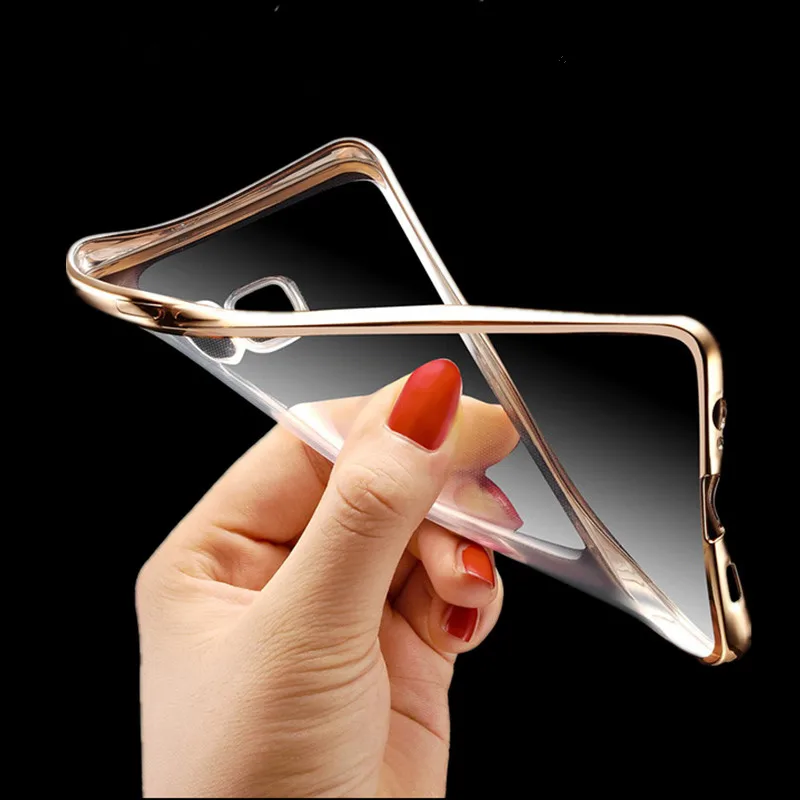 Nephy Case For Samsung Galaxy A3 A5 A7 2015 2016 2017 A 3 5 7 Duos Cover Plating Edge Fundas Soft TPU Silicon Transparent Casing |