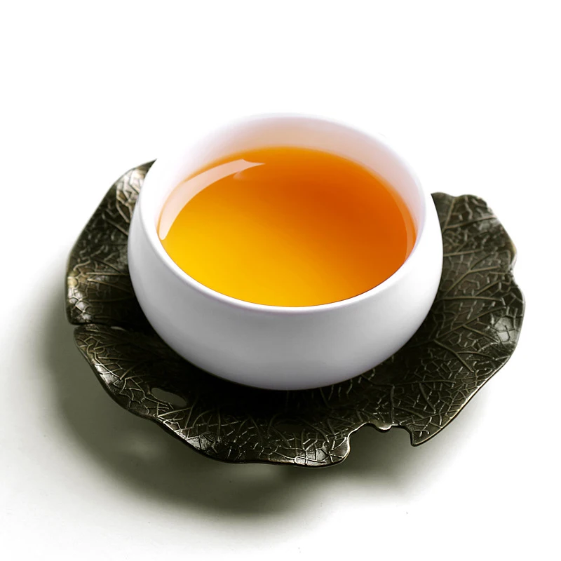 Металлический поднос для чайной чашки в форме лотоса 10 5x2 см чая Puer коврик Oolong |
