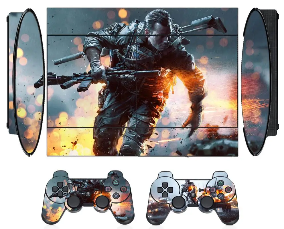 Виниловая Защитная пленка для Sony PS3 Super Slim 4000 и 2 контроллера 259|protector sticker|sony 4 stickersps3