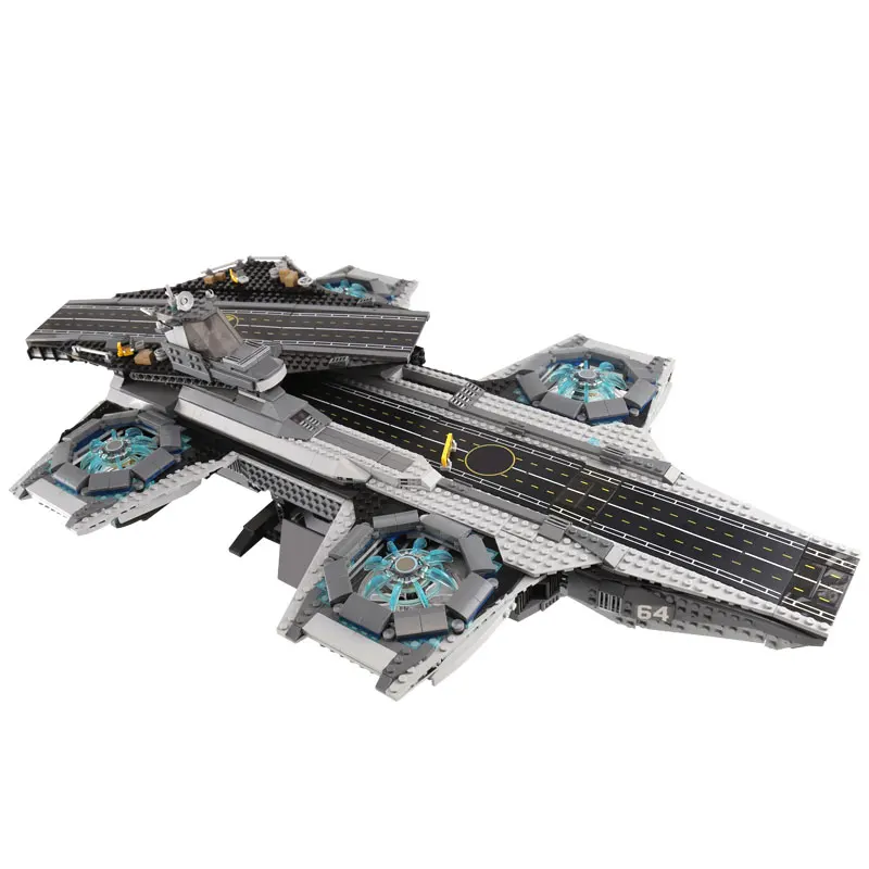 07043 Супер Герои щит Helicarrier модель совместима с 76042 строительными блоками кирпичи игрушки рождественские подарки для мальчиков