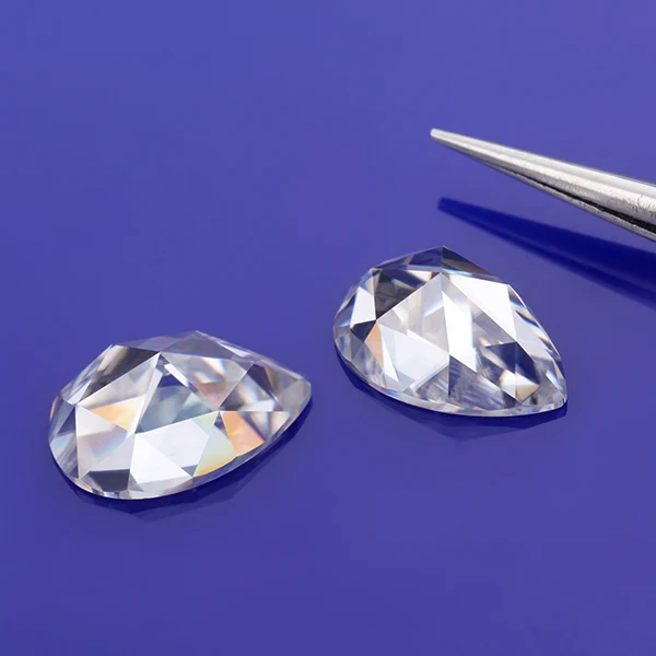 Камень с муассанитом в форме груши 8*6 мм|stones for jewelry|stones jewelry makingmoissanite loose |