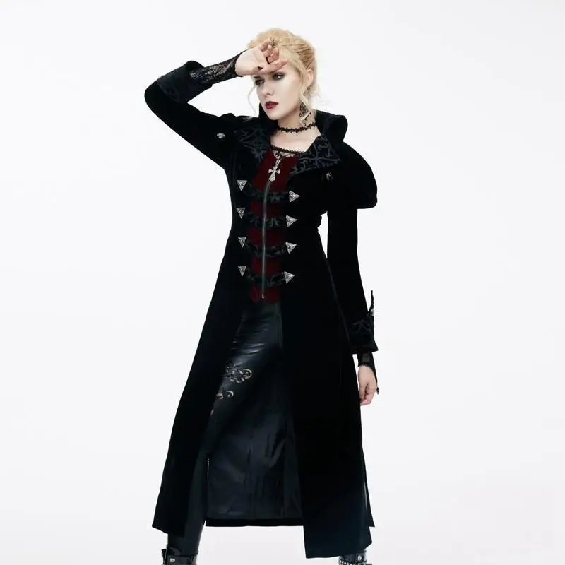 Devil Fashion Women's Goth Velvet Tail Coat CT05901/CT05902 | Женская одежда