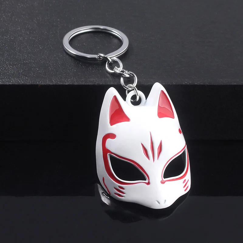 K324 Natsume's Book of Friends& Persona 5 3D брелок лиса Бог Inari Megami Spot Кот Учитель лиса маска косплей автомобиль ювелирный держатель ключей - Цвет: K324