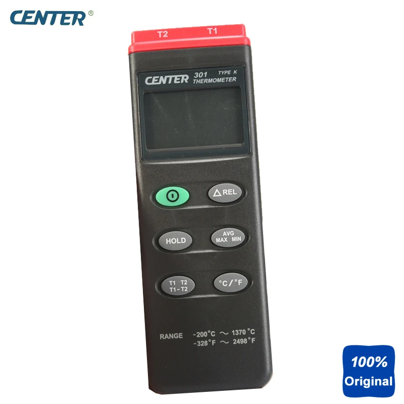 

K Type Thermometer Dual Inputs PC Interface Thermometer CENTER-301