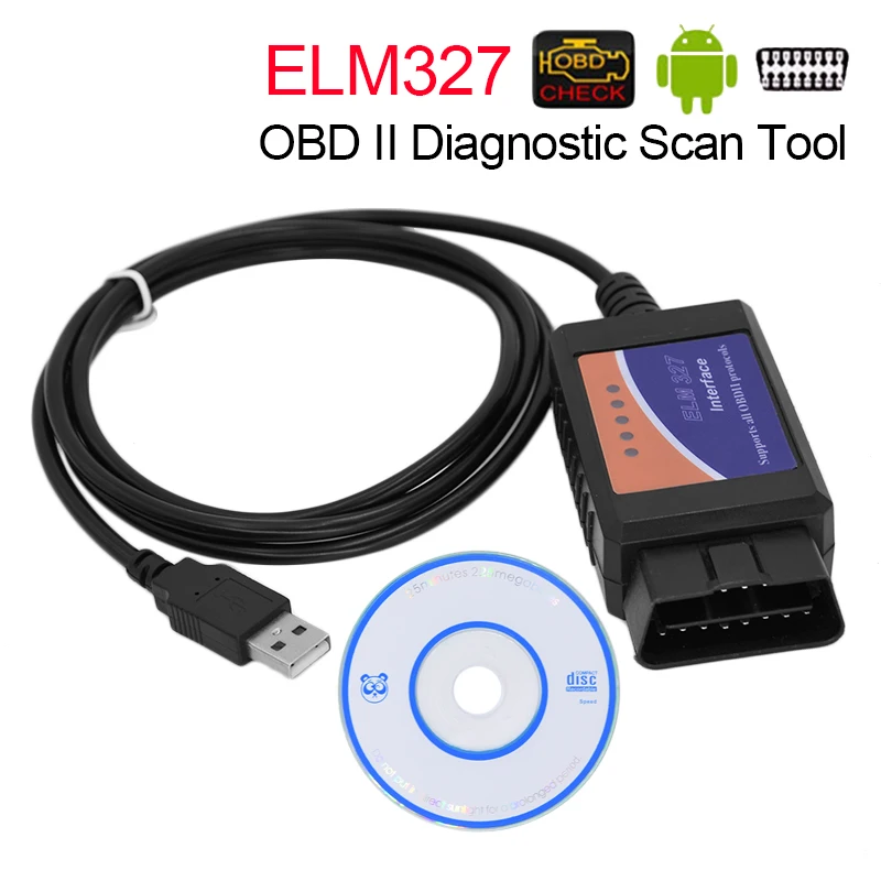 ELM327 USB интерфейс OBD2 разъем ELM 327 V 1 5 OBD 2 V1.5 Автосканер сканер|auto scanner|elm327 usbelm |