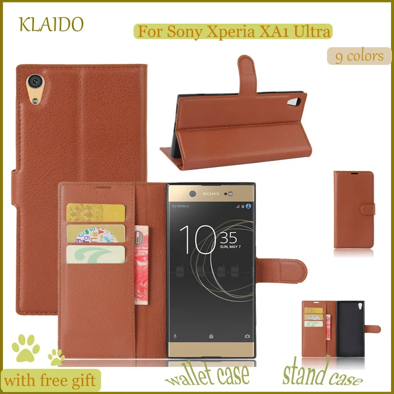 Klaido Высокое качество Роскошный кошелек кожаный чехол для телефона Sony Xperia xa1