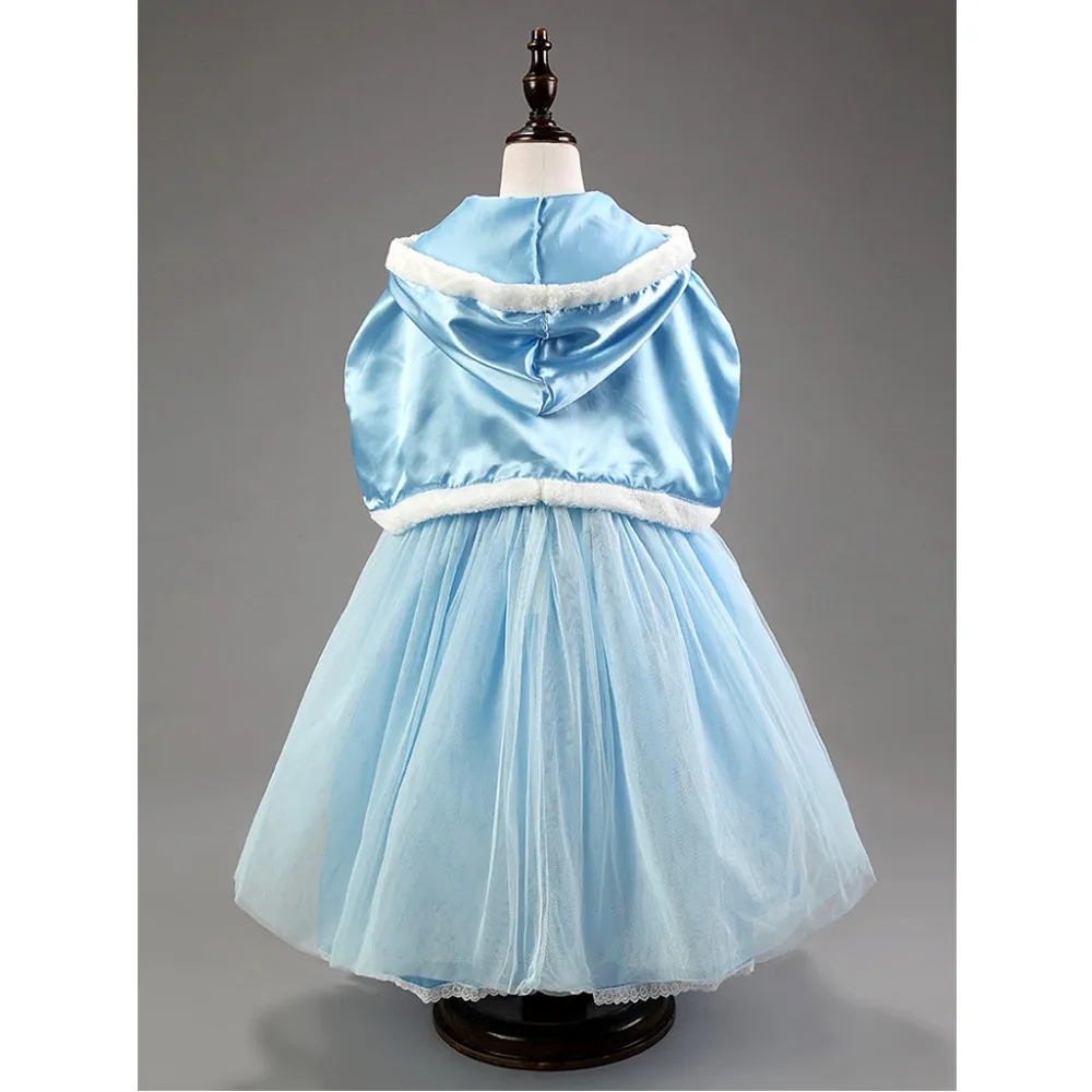 2017 Рождественский косплей для девочек костюм Эльзы платье принцессы