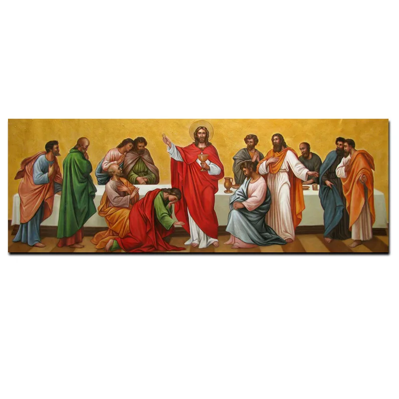 Цифровая печать знаменитый Иисуса из плотной ткани абстрактная живопись маслом