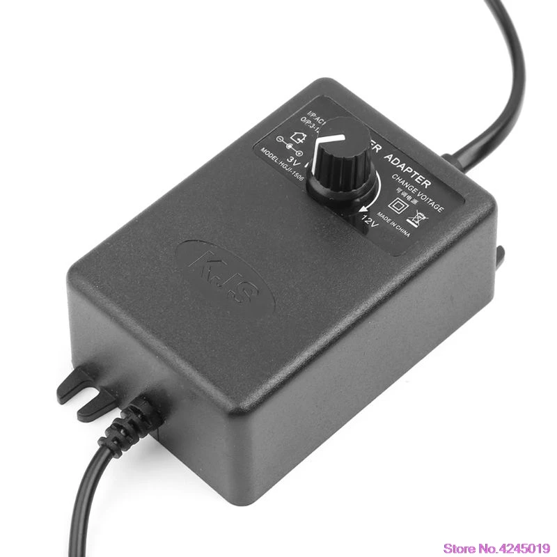 Регулируемый адаптер питания для контроллера скорости двигателя 3-12V 2A EU Plug